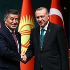 Başkan Erdoğan Kırgızistan Cumhurbaşkanı ile görüştü