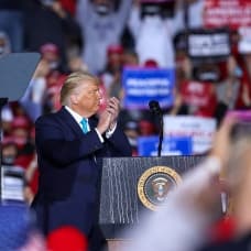 ABD Başkanı Donald Trump Pensilvanya'da destekçilerine hitap etti
