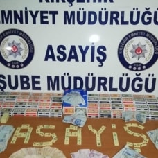 Kırşehir'de kumarhane baskını! 71 bin lira ceza kesildi