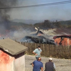 Bolu'da çok sayıda ev yanıyor