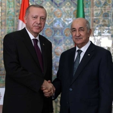 Başkan Erdoğan, Cezayir Cumhurbaşkanı Tebbun ile görüşme gerçekleştirdi