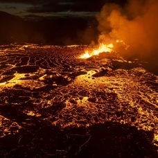 İzlanda'da volkanik patlama