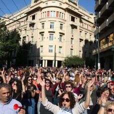 Yunanistan'da hayat pahalılığına karşı eylem
