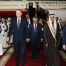 Başkan Erdoğan Katar'da