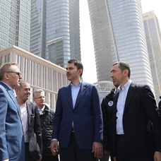 İstanbul Finans Merkezi'nde incelemelerde bulundu