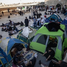 Kudüs'te bir ramazan geleneği: Mescid-i Aksa'da kurulan itikaf çadırları