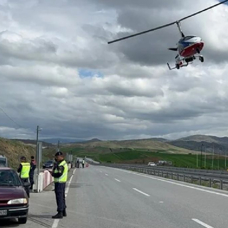 Çankırı'da "Cayrokopter" ile trafik denetimi yapıldı