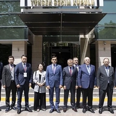 YSK Başkanı Yener, Türk Devletleri Parlamenter Asamblesi Seçim Gözlem Heyeti ile görüştü