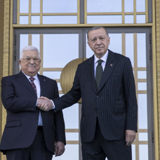 Filistin Devlet Başkanı Abbas'dan Başkan Erdoğan'a tebrik telefonu