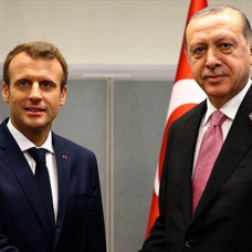 Macron'dan Başkan Erdoğan'a tebrik telefonu