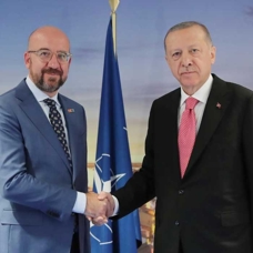 Başkan Erdoğan, AB Konseyi Başkanı Michel ile görüştü