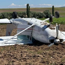 Nevşehir'den kalkan eğitim uçağı Aksaray'da düştü