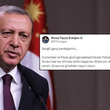Başkan Erdoğan, YKS'ye girecek öğrencilere başarılar diledi