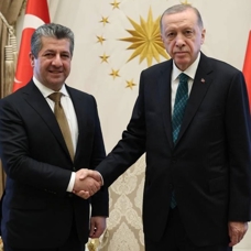 Başkan Erdoğan, Barzani'yi kabul etti