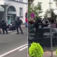 Almanya'da festival karıştı: 26 polis yaralandı