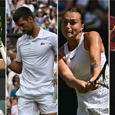 Wimbledon'da favori tenisçiler çeyrek finale yükseldi