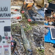 Tunceli'de teröristlerin kullandığı 4 sığınak imha edildi