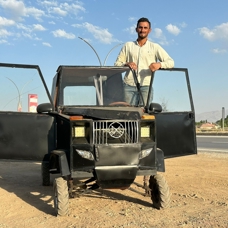 Demir doğramadan jeep yaptı