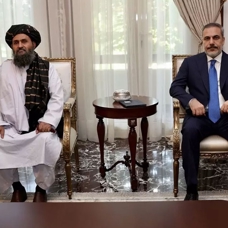 Bakan Fidan, Afganistan Geçici Hükümeti'nden Abdul Ghani Baradar ile görüştü