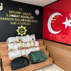 Şanlıurfa'da Narkotik Suçlarla Mücadele Şubesi ekipleri 17 kilo uyuşturucu ele geçirdi