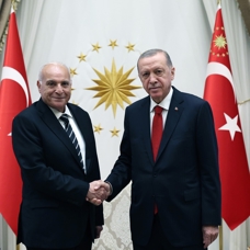 Başkan Erdoğan, Cezayir Dışişleri Bakanı Ahmed Attaf'ı kabul etti.