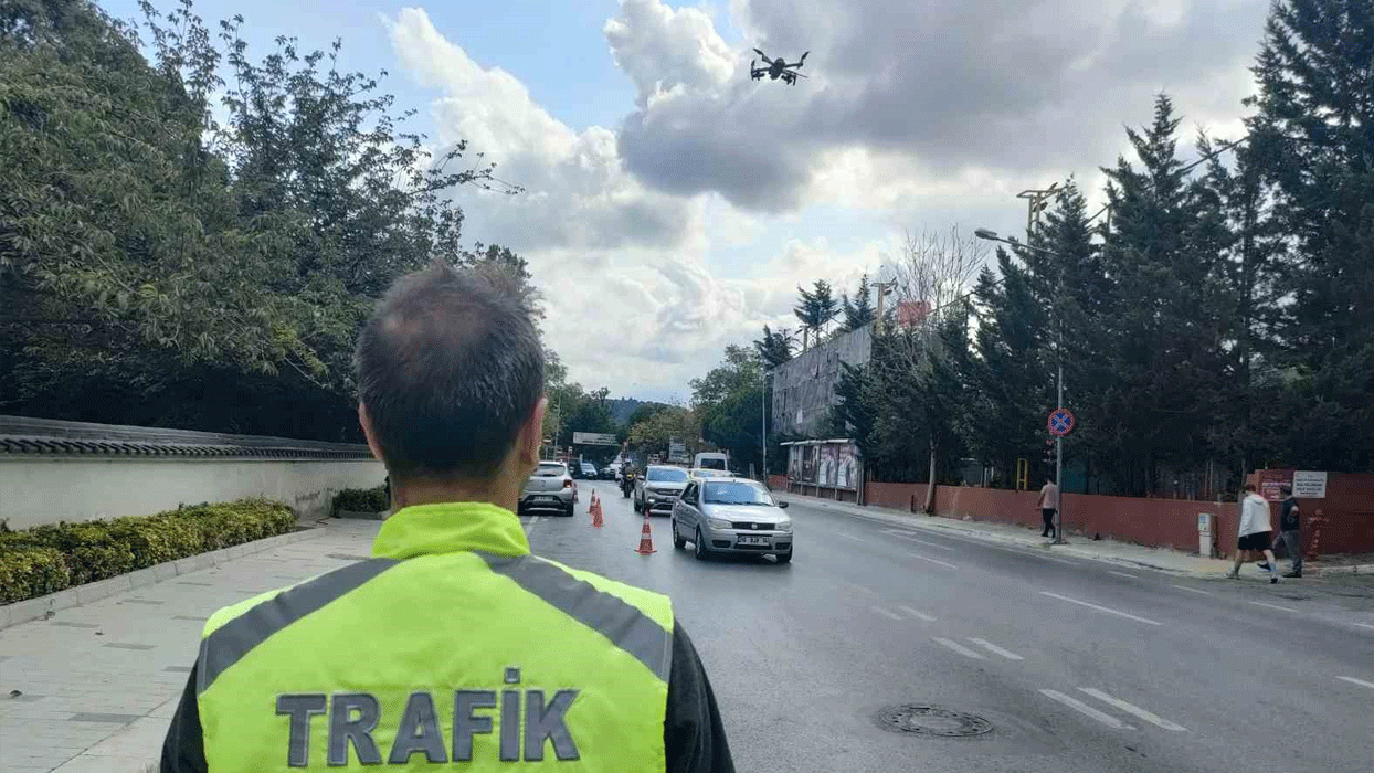 Drone destekli trafik denetimi