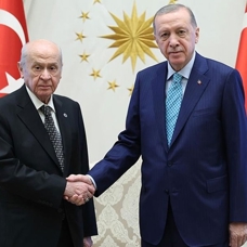 Başkan Erdoğan, MHP Genel Başkanı Bahçeli ile bir araya geldi