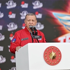Başkan Erdoğan, TEKNOFEST'te! "Savunma ihracatında bu yılki hedefimiz 6 milyar doları aşmak"