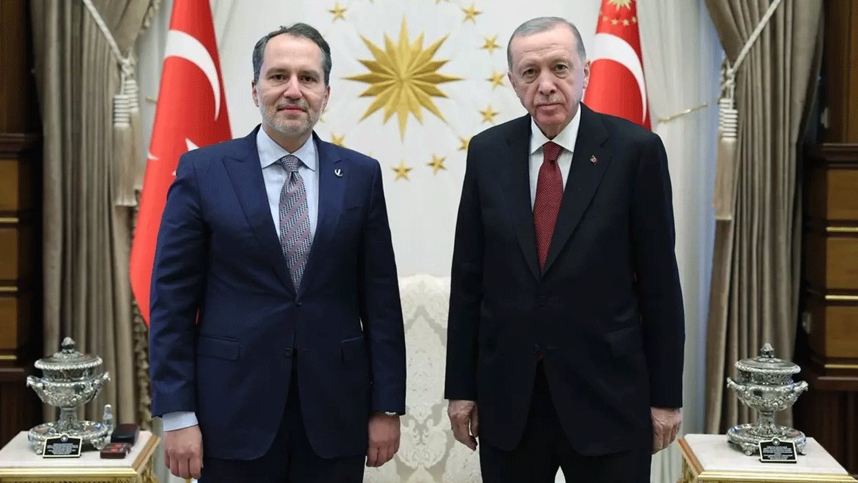 Başkan Erdoğan, Yeniden Refah Partisi Genel Başkanı Fatih Erbakan'ı kabul etti