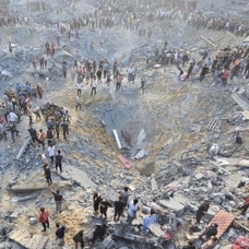 İsrail, Cibaliya Mülteci Kampı'nı vurdu: 100'den fazla ölü var