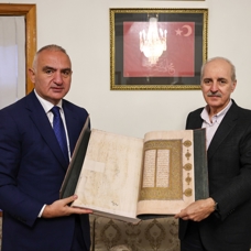 TBMM Başkanı Kurtulmuş ile Kültür ve Turizm Bakanı Ersoy Şebiarus duasına katıldı