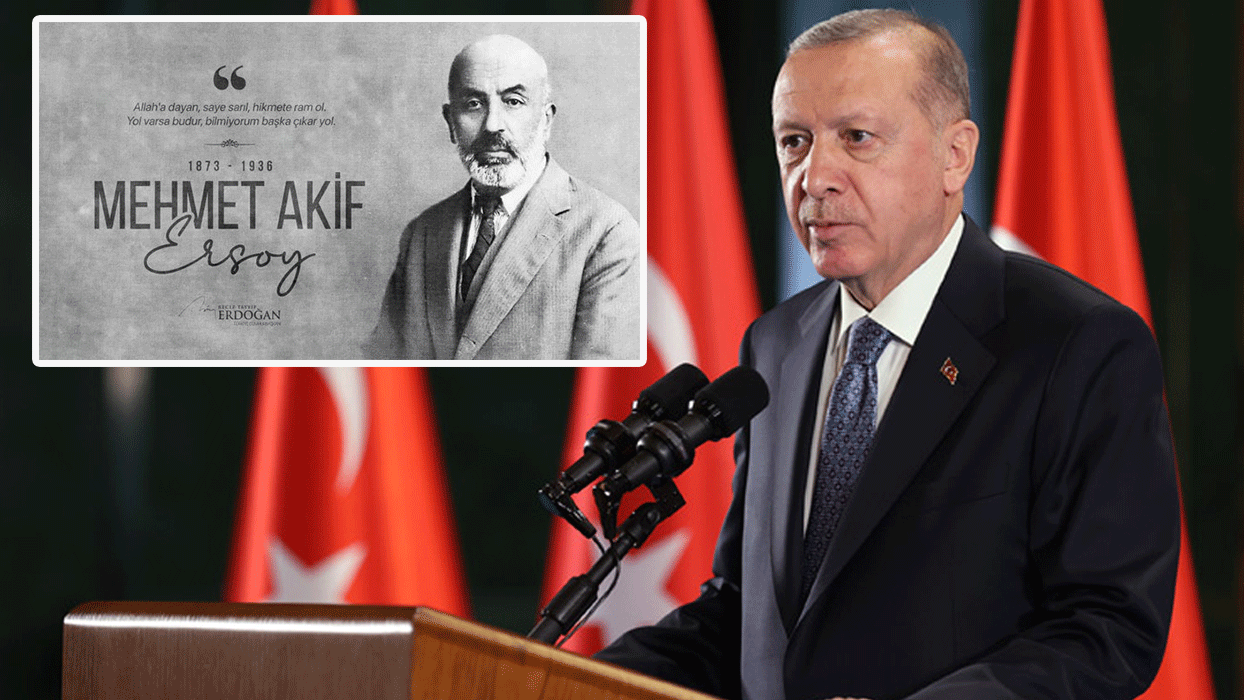 Başkan Erdoğan, Mehmet Akif Ersoy'u ölüm yıl dönümünde andı