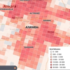 TÜİK, "grid" detayında nüfus istatistiklerini paylaşıma açtı