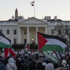ABD'nin başkenti Washington'da Filistin'e destek gösterisi