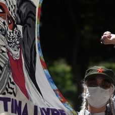 Brezilya, Venezuela ve Bolivya'da Filistin'e destek gösterileri yapıldı