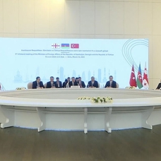 Bakü'de Türkiye, Azerbaycan, Gürcistan Üçlü Dışişleri Bakanları 9. Toplantısı