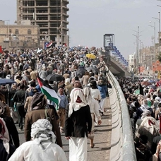 Yemen'de binlerce kişi, Gazze'ye destek için gösteri düzenledi