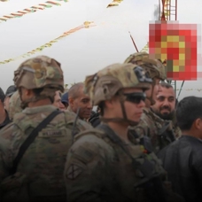 ABD askerleri, PKK bez parçalarının açıldığı nevruz etkinliklerine katıldı
