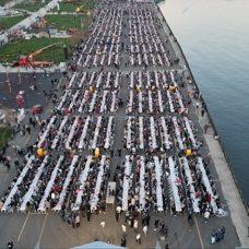 Tekirdağ'da 10 bin kişilik iftar sofrası