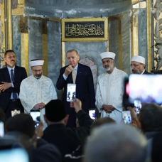 Başkan Erdoğan'dan Ayasofya'da dua: Bir ve beraber olacağız