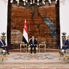 Sisi ile Filistin Başbakanı Mustafa, Gazze'de ateşkesi görüştü