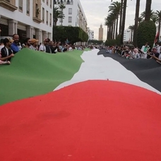 Fas'ta 54 kentte Gazze'ye destek gösterisi düzenlendi