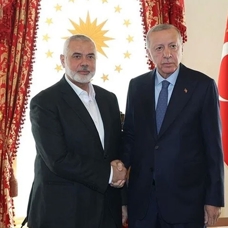 Başkan Erdoğan, Hamas Siyasi Büro Başkanı İsmail Heniyye ile görüştü