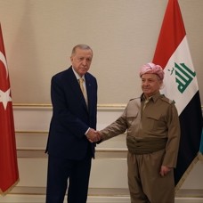 Başkan Erdoğan, Mesut Barzani'yi kabul etti 