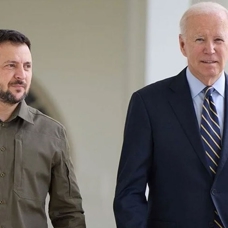 Zelenskiy, Biden ile Ukrayna'ya sağlanacak ilk savunma paketini görüştü