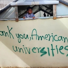 Refah'taki Filistinliden ABD'deki üniversite öğrencilerine teşekkür: Mesaj ulaştı