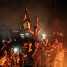 Hamas'ın ateşkesi kararı sonrası Gazze'de sevinç gösterileri!