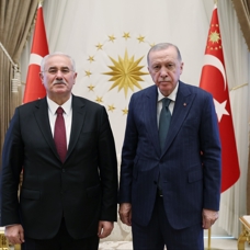 Akarca'dan Başkan Erdoğan'a veda ziyareti
