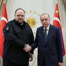 Başkan Erdoğan, Ukrayna Meclis Başkanı Stefanchuk'u kabul etti